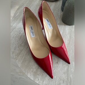 Patent Leather Red Jimmy Choo heels